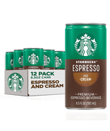 Starbucks Ready to Drink Coffee, Espresso &amp; Cream, 6.5Oz Cans (12 Pack) ... - £24.73 GBP