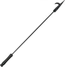 Sunnydaze Large Steel Fire Pit Poker Stick - Outdoor Backyard, Black Finish - £31.96 GBP