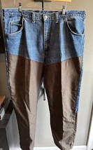 Wrangler Pro Gear Upland Brush Briar Pants Blue Jeans Nylon Overlay Men&#39;... - €31,09 EUR