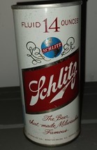 Schlitz 14 Oz Beer Can (1975, Joseph Schlitz Brewing Co.) Union Made - £11.99 GBP