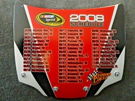 Magnet only Winners Circle NASCAR 2008 Schedule Hood collector gift  - £7.07 GBP