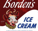 Borden&#39;s Ice Cream Advertising Metal Sign - £46.89 GBP