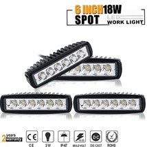 Turbosii Spot Straight Fog Work Led Light 6″ 4pcs Drl Backup - £22.78 GBP