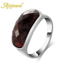 Ajojewel Simple Trendy Resin Ring Size 7 8 9 Coffee Purple Blue Black Colors Bea - £6.80 GBP