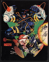 1994 Joe Quesada &amp; Jimmy Palmiotti SIGNED Ash &amp; Kid Death Promo Comic Art Poster - £23.35 GBP