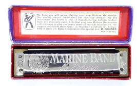 Marine Band Harmonica #1896  Original Box Made  In Germany Vintage - $34.99