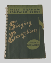 $5 Billy Graham Campaign Songs Singing Evangelism Spiral Book Vintage 1950 - $3.82