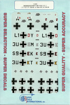 1/72 SuperScale Decals Messerschmitt Bf-110C Bf-110E Bf-110F 72-262 - £14.01 GBP