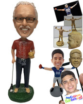 Personalized Bobblehead Golf Player With His Bat - Sports &amp; Hobbies Golfing Pers - £72.57 GBP