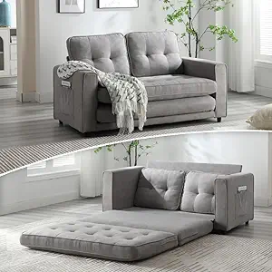 2 In 1 Convertible Sofa Pull Bed,Recliner Futon Sof Chair, Loveseat Slee... - $536.99