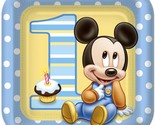 Disney Mickey Mouse 1st Birthday Lunch Plates Party Supplies 8 Per Packa... - $7.95