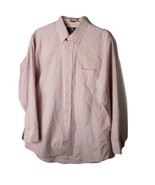 Stafford Button Up Collared Shirt ~Sz 16 (33) ~ Pink &amp; White Stripes  - $13.49