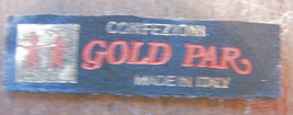 Vintage Gold Par Packs Made In Italy Sticker Sticker No Double Sticker- Show ... - $13.04