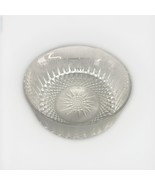 Vintage Arcoroc France Clear Glass Diamond Starburst Pattern 9&quot; Serving ... - $17.82