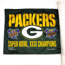 Green Bay Packers Super Bowl 31 XXXI Champions New Orleans Car Window Fl... - $12.86