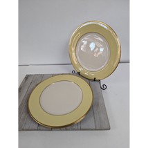 Flintridge Sylvan China Dinner Plate Plates Set of 3 California Yellow G... - $59.97