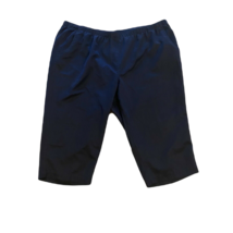 Alia Capri Pull Pants on ~ Sz 24W ~ Blue ~ High Rise ~19&quot; Inseam ~ Elastic Waist - £17.69 GBP