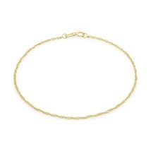 Carissima Gold 9 ct Yellow Gold Twist Curb Anklet of Length 22.5 cm/9 inch  - $109.00