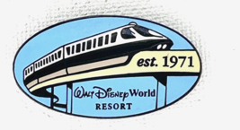 Disney 2001 WDW Black Monorail  Resort Monorail Est 1971 Oval Shape Pin#2555 - $18.00