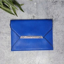 Stella &amp; Dot | Cobalt Blue Envelope Clutch with Zig Zag Interior - £14.93 GBP