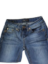 YMI JEANS Distressed Stretch Jeans - 0 Reg - Flare - £11.68 GBP