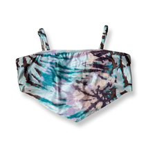Girls Tankini Handkerchief Swim Top Metallic Multicolor Spaghetti Straps 16 - £5.31 GBP