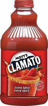 Bottle of Mott&#39;s Clamato Extra Spicy Tomato Cocktail Juice 1.89L - Free ... - $23.22