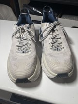 Hoka One One Bondi 6 Womens Size 8.5 Running Shoes Sneakers Lunar Rock 1019270 - £29.88 GBP