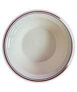 Corelle Abundance 6 3/4&quot; Serving Bowl Beige With Red Blue Stripes - $15.03 CAD