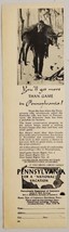 1948 Print Ad Pennsylvania Department of Commerce Hunter &amp; Buck Deer in Woods - £9.79 GBP