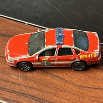 Matchbox 1999 Chevrolet Impala Fire Dept Chief PFD 11-5 Car paint chips - $9.89