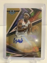 2022-23 Bowman&#39;s Best University - GOLD AUTO #BOA-CWE Chance Westry RC 17/50 - £14.14 GBP