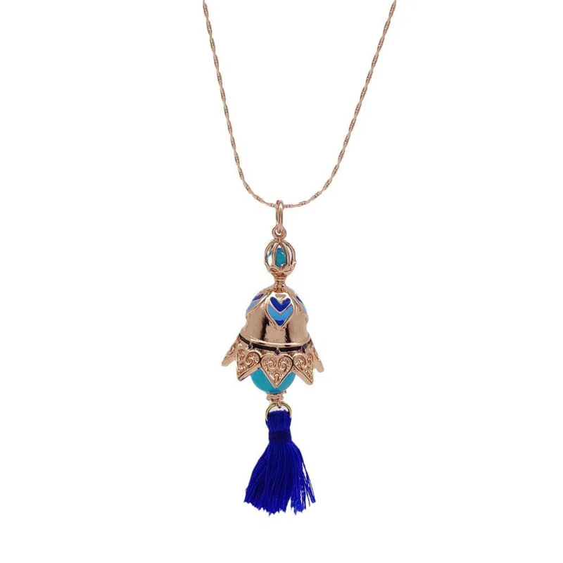 Genshin Impact Scaramouche Necklace Creative Women Small Bell Chain Pendant - £12.42 GBP