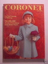 Coronet April 1961 Leslie Caron Robert Taylor Goddard Civil War Wallace Stegner - £7.16 GBP