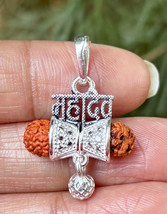 Médaillon Lord Shivas Pendentif Argent 925 + 5 Mukhi RUDRAKSHA, 3,93 gm - £18.70 GBP