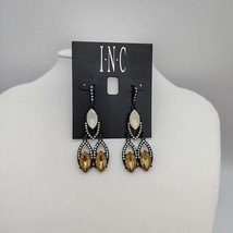 Inc Crystal and Stone Chandelier Earrings - $11.88