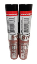 2x NYC Big Bold Plumping Lip Gloss #478 Supersized Rose New Sealed NOS - $24.70
