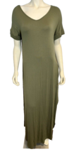 Grecerelle Women&#39;s Knit Maxi Dress Green  Size M NWT - $18.99