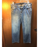 Calvin Klein Women&#39;s Jeans Sz 10 Medium Wash Rn 36009 Slim Boot Cut - $26.04 CAD