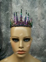 Iridescent Sea Siren Crown Tiara Queen Mermaid Princess Magical Witch Da... - $20.29 CAD