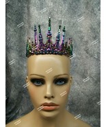 Iridescent Sea Siren Crown Tiara Queen Mermaid Princess Magical Witch Da... - $20.29 CAD