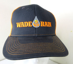 Port Authority Wade Rain Black/Orange Mesh Snapback Baseball Trucker Cap Travis - £11.64 GBP