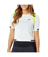 Brooks Carbonite Short Sleeve Top – Icy Grey/Nightlife Jacquard, Med (8–10) - $639.07 MXN