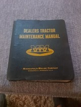 MINNEAPOLIS Moline  BINDER W/ SERVICE BULLETINS 1950s Dealer Tractor Mai... - $140.24