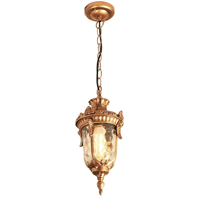 Vintage Glass Chandeliers Ball Outdoor Pendant Lamp Balcony Grape Waterp... - $44.78