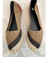 Burberry Women’s Hodgeson House Check Espadrille Flats – Size 38 (US 7.5–8) - $281.16