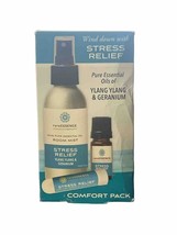 New RareEssence Stress Relief Comfort Pack Room Mist Essential Oil, Inhaler Trio - £7.67 GBP