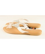 *West Loop Strappy Flat Sandal Shoe White Large 9/10 - $11.38 CAD