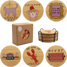 Puluole Friends Coasters For Drinks,6 Pcs Funny Coasters Set With Coaster - £24.98 GBP
