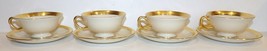 EXQUISITE SET OF 4 LENOX CHINA P-67 LOWELL CUPS &amp; SAUCERS - $89.09